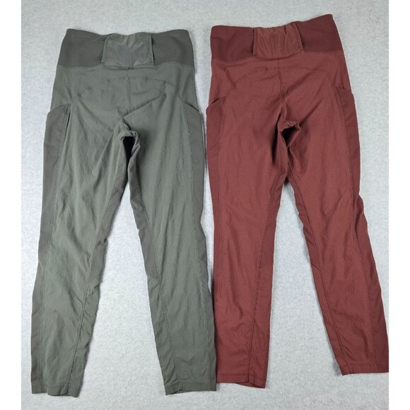 Athleta Trekkie Hybrid Crop Tight Set of 2 Leggings Size 4 - Picture 6 of 11